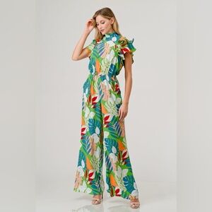 Green and Blue Multi-color jumpsuit/romper S-XL